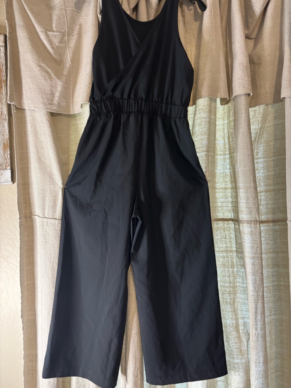 CALIA by Carrie Underwood Black Sleeveless Wide-Leg Jumpsuit - Picture 7 of 7